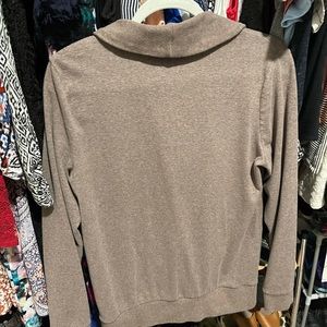 Brown Button Down Pullover